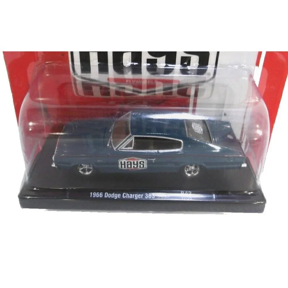 HAYS M2 Machines 1966 Dodge Charger 383 die cast 1:64 scale car NEW, PKG DAMAGED